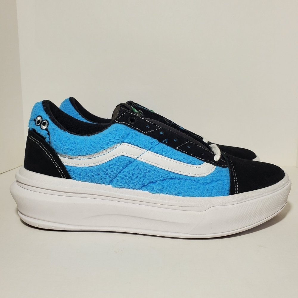 Vans X SESAME STREET OLD SKOOL OVERT CC Cookie Monster NEW Mens Sz. 10/Wmns 11.5